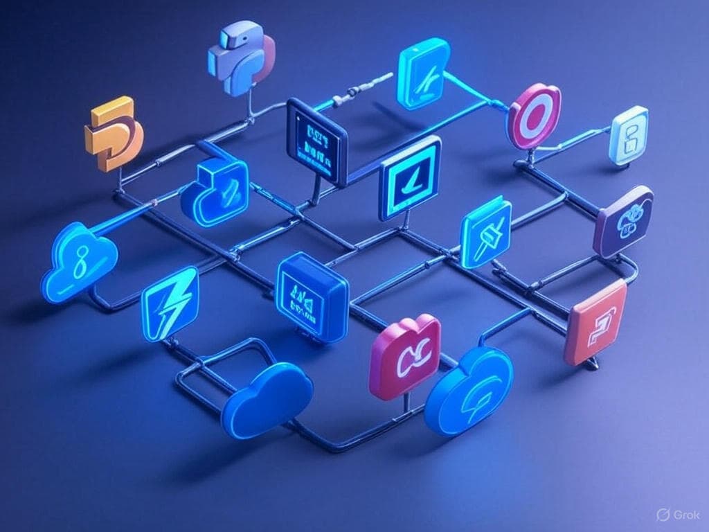 Ilustração do stack tecnológico da Turbo Station